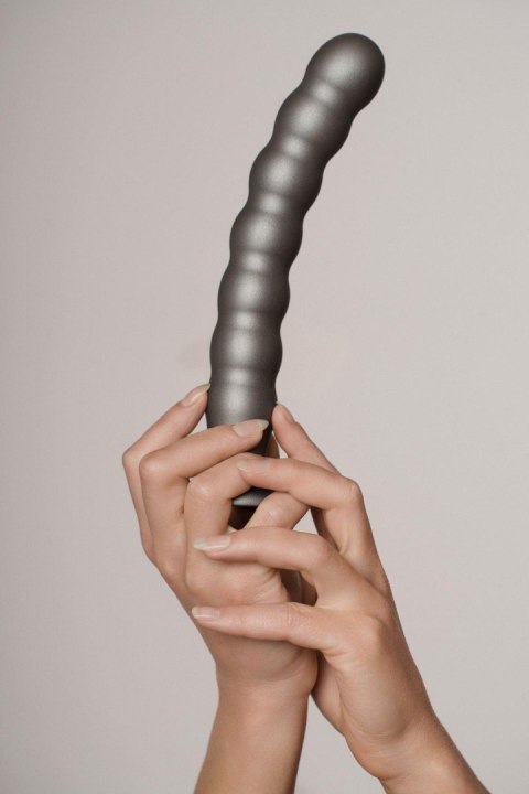 Beaded Silicone G-Spot Dildo - 8'' / 20,5 cm - dildo analne