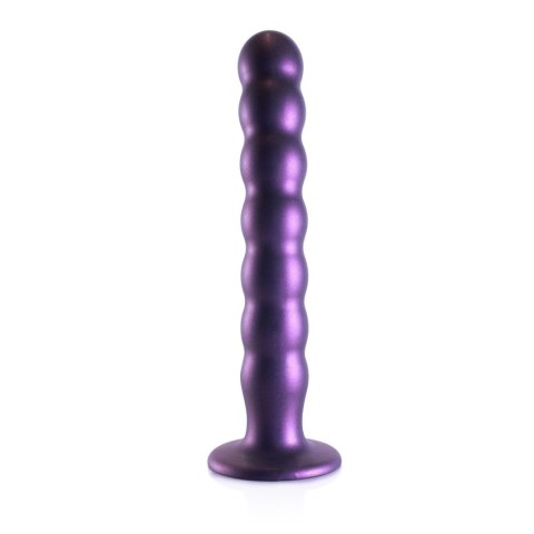 Beaded Silicone G-Spot Dildo - 8'' / 20,5 cm - dildo analne