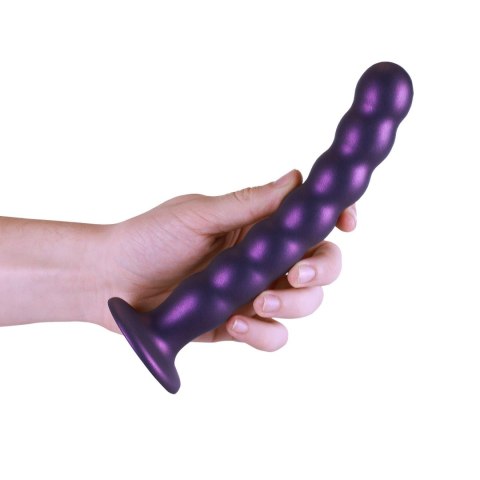 Beaded Silicone G-Spot Dildo - 8'' / 20,5 cm - dildo analne