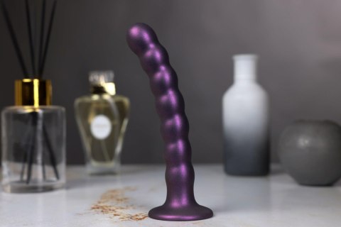 Beaded Silicone G-Spot Dildo - 8'' / 20,5 cm - dildo analne