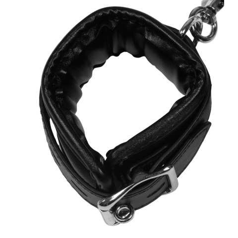 Padded Thigh Sling with Hand Cuffs - Black