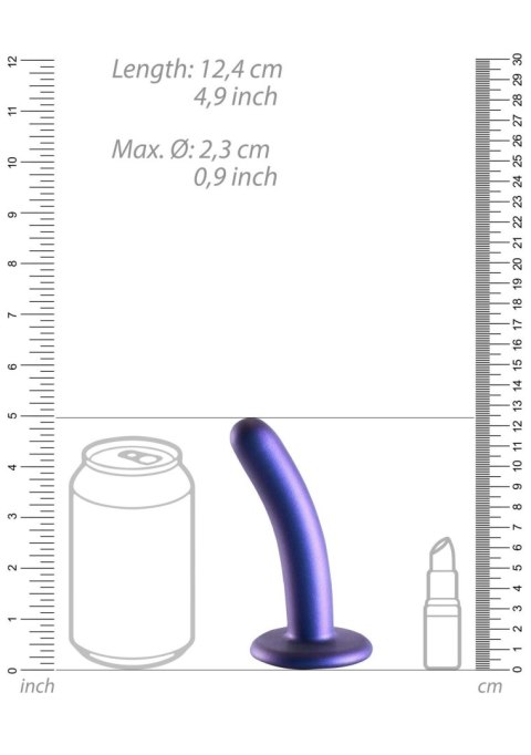 Smooth Silicone G-Spot Dildo - 5'' / 12 cm - dildo analne