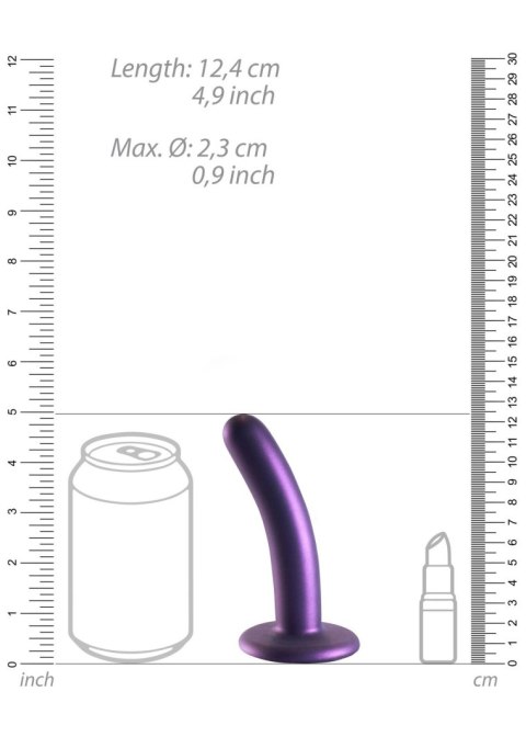 Smooth Silicone G-Spot Dildo - 5'' / 12 cm - dildo analne