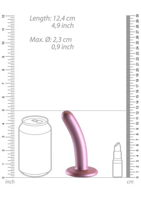 Smooth Silicone G-Spot Dildo - 5'' / 12 cm - dildo analne