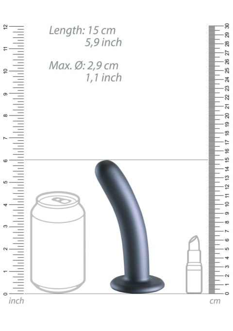 Smooth Silicone G-Spot Dildo - 6'' / 14,5 cm - dildo analne