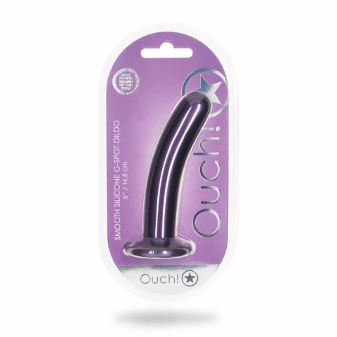 Smooth Silicone G-Spot Dildo - 6'' / 14,5 cm - dildo analne