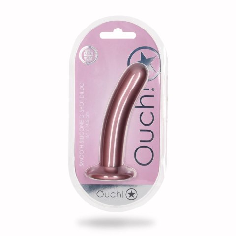 Smooth Silicone G-Spot Dildo - 6'' / 14,5 cm - dildo analne