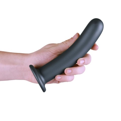 Smooth Silicone G-Spot Dildo - 7'' / 17 cm - dildo analne