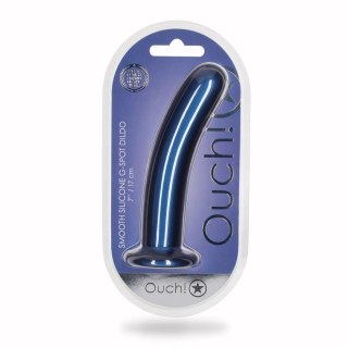 Smooth Silicone G-Spot Dildo - 7'' / 17 cm - dildo analne