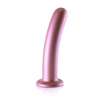 Smooth Silicone G-Spot Dildo - 7'' / 17 cm - dildo analne