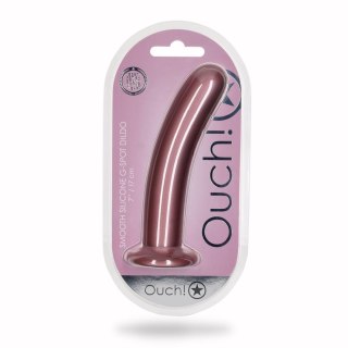 Smooth Silicone G-Spot Dildo - 7'' / 17 cm - dildo analne