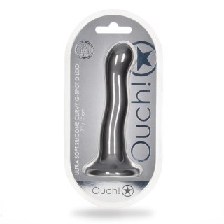 Ultra Soft Silicone Curvy G-Spot Dildo - 7'' / 17 cm - dildo analne