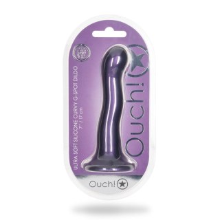 Ultra Soft Silicone Curvy G-Spot Dildo - 7'' / 17 cm - dildo analne