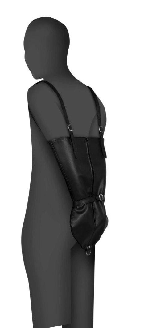 Zip-up Full Sleeve Arm Restraint - Black