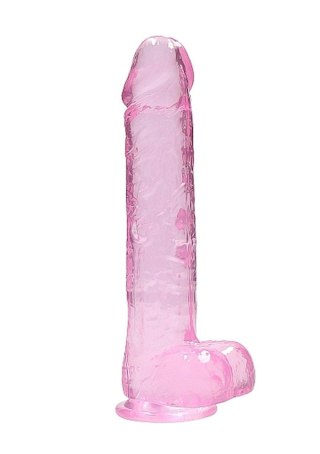 9"" / 23 cm Realistic Dildo With Balls - Pink - Dildo z przyssawką