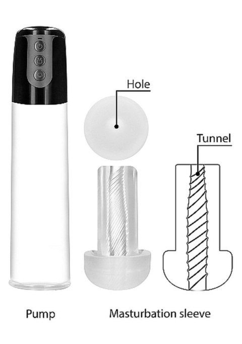 Automatic Cyber Pump - Transparent - Automatyczna pompka powiekszająca penisa