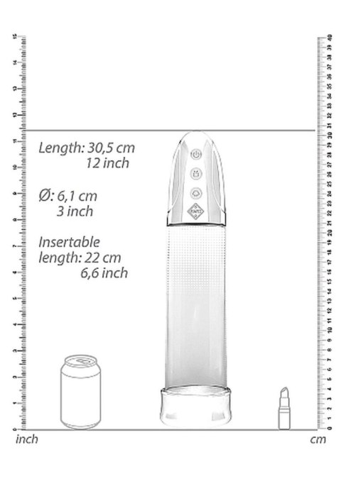 Automatic Rechargeable Luv Pump - Transparent - Automatyczna pompka powiekszająca penisa