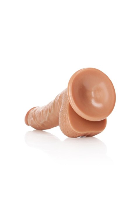 Curved Realistic Dildo Balls Suction Cup - 7""""/ 18 cm - Realistyczne dildo z przyssawką