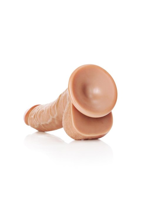 Curved Realistic Dildo Balls Suction Cup - 8""""/ 20,5 cm - Realistyczne dildo z przyssawką