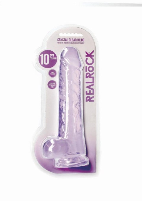 Realistic Dildo with Balls - 10""""/ 25,4 cm - Dildo z przyssawką