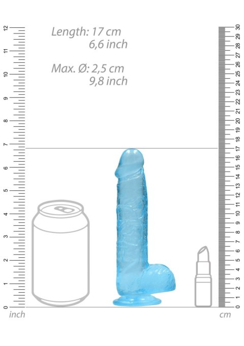 Realistic Dildo with Balls - 6""""/ 15 cm - Dildo z przyssawką