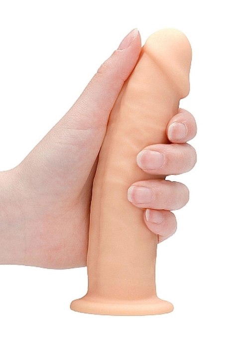 Silicone Dildo Without Balls - 15,3 cm - Flesh - Realistyczne dildo z przyssawką