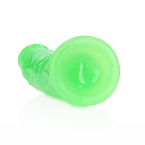 Slim Realistic Dildo with Suction Cup - Glow in the Dark - 6'' / 15,5 cm - dildo analne