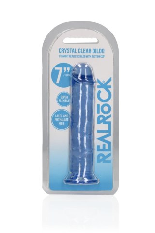 Straight Realistic Dildo with Suction Cup - 7'' / 18 - Dildo z przyssawką