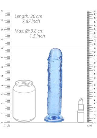 Straight Realistic Dildo with Suction Cup - 7'' / 18 - Dildo z przyssawką