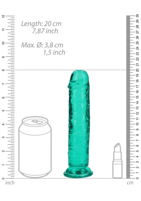 Straight Realistic Dildo with Suction Cup - 7'' / 18 - Dildo z przyssawką