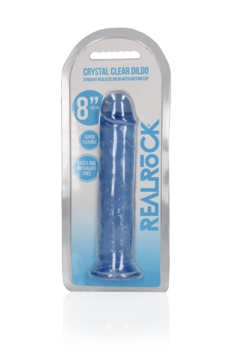 Straight Realistic Dildo with Suction Cup - 8'' / 20 - Dildo z przyssawką