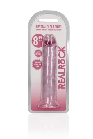 Straight Realistic Dildo with Suction Cup - 8'' / 20 - Dildo z przyssawką