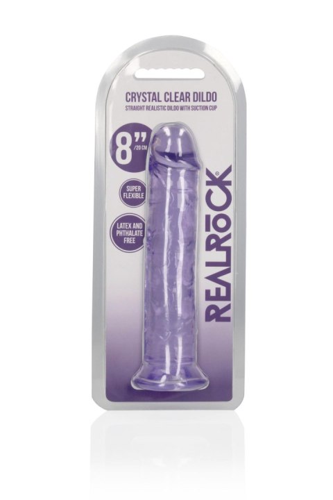 Straight Realistic Dildo with Suction Cup - 8'' / 20 - Dildo z przyssawką