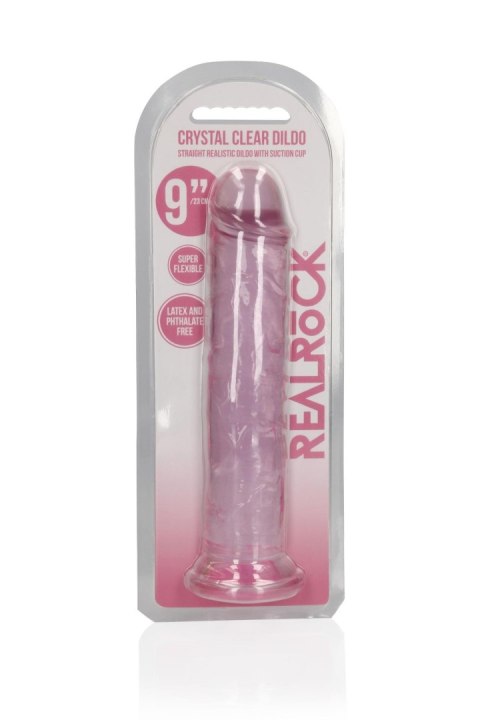 Straight Realistic Dildo with Suction Cup - 9'' / 23 - Dildo z przyssawką