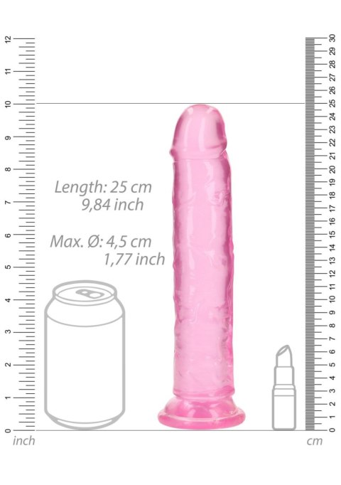 Straight Realistic Dildo with Suction Cup - 9'' / 23 - Dildo z przyssawką