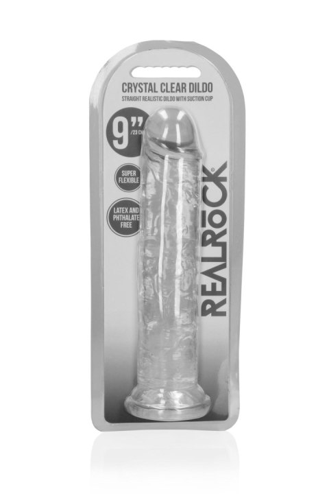 Straight Realistic Dildo with Suction Cup - 9'' / 23 - Dildo z przyssawką