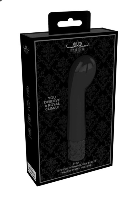 Bijou - Rechargeable Silicone Bullet - Black - wibrator punktu G