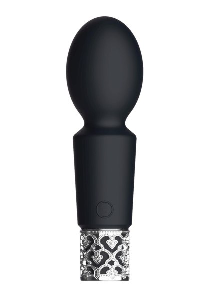 Brilliant - Rechargeable Silicone Bullet - Black - masażer do ciała