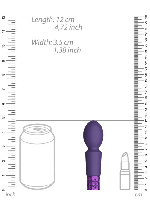 Brilliant - Rechargeable Silicone Bullet - Purple - masażer do ciała