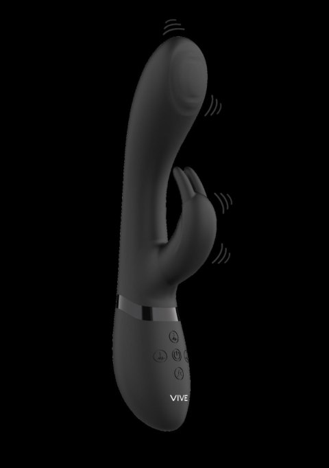 VIVE Cato Pulse G-spot Rabbit Black - Wibrator króliczek