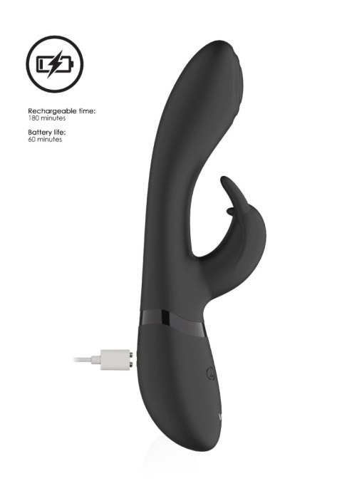 VIVE Cato Pulse G-spot Rabbit Black - Wibrator króliczek