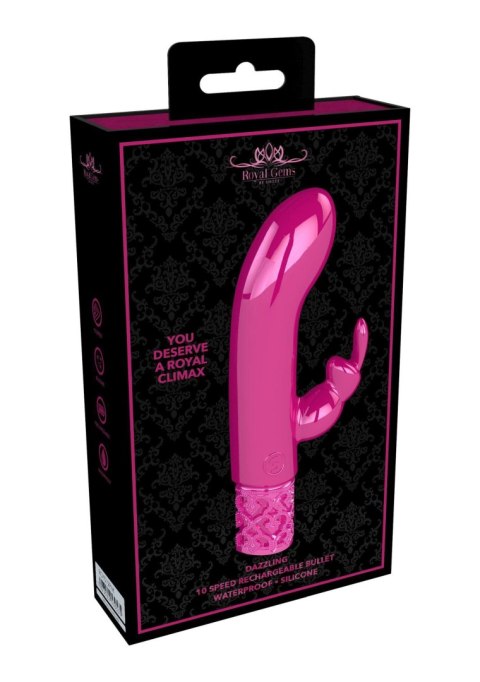 Dazzling - Rechargeable Silicone Bullet - Pink - Wibrator króliczek