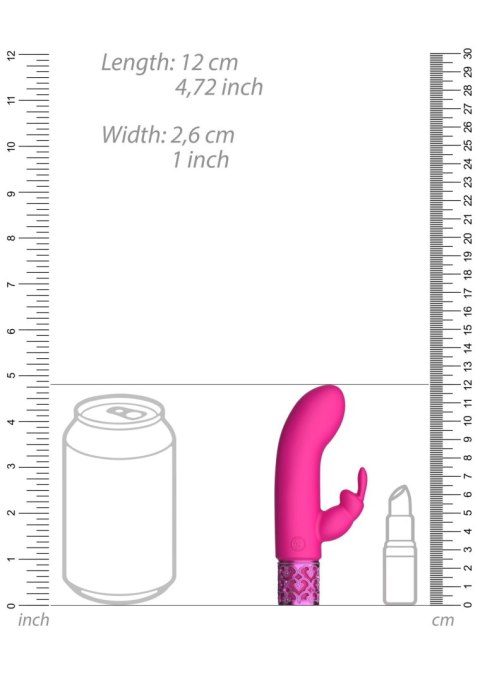 Dazzling - Rechargeable Silicone Bullet - Pink - Wibrator króliczek