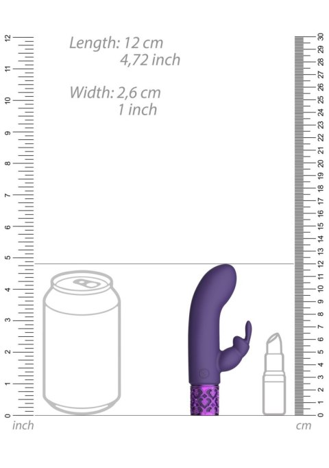 Dazzling - Rechargeable Silicone Bullet - Purple - Wibrator króliczek