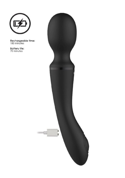 Enora - Wand & Vibrator - Black - masażer do ciała