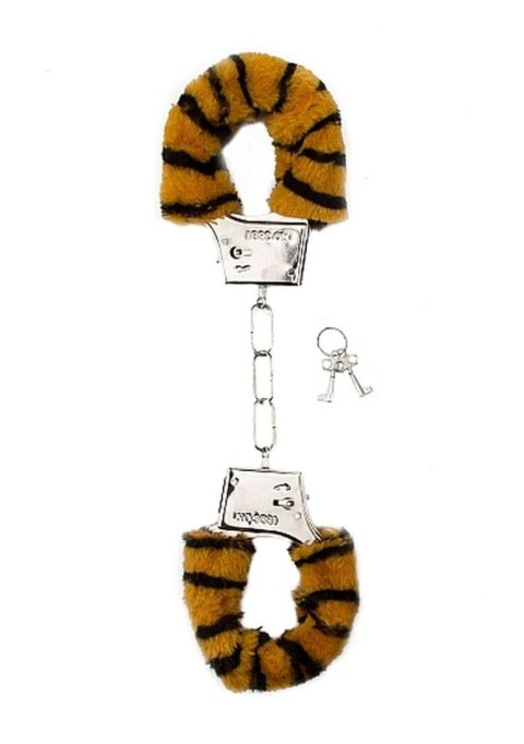 Furry Handcuffs - Tiger - Kajdanki z futerkiem