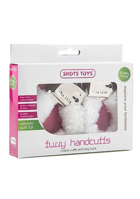 Furry Handcuffs - White