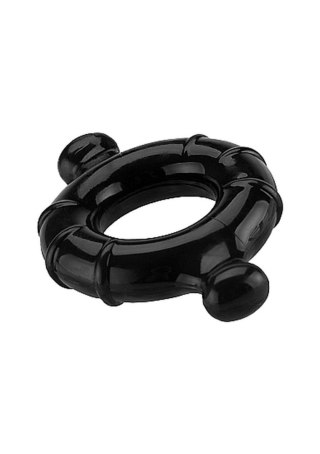 Gummy Ring - Large - Black - pierścień erekcyjny