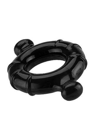 Gummy Ring - Medium - Black - pierścień erekcyjny