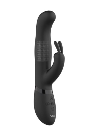 VIVE Izara - Rotating Beads Rabbit - Black - Wibrator króliczek